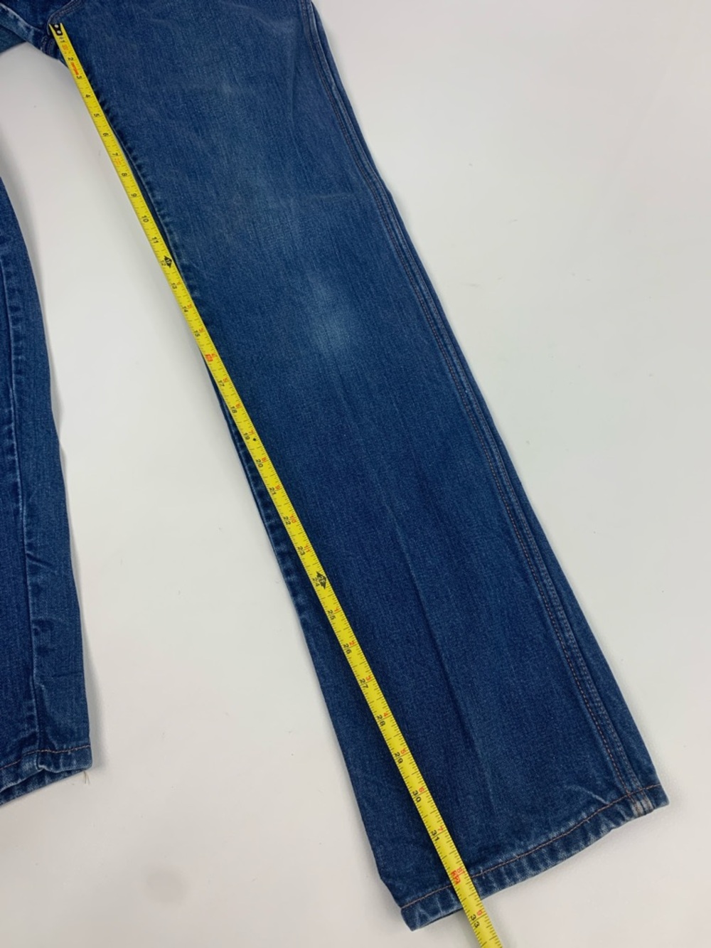 Vintage Wrangler Women's Dark Blue straight Jeans Size Vtg 9 junior tall Rare - Picture 12 of 16
